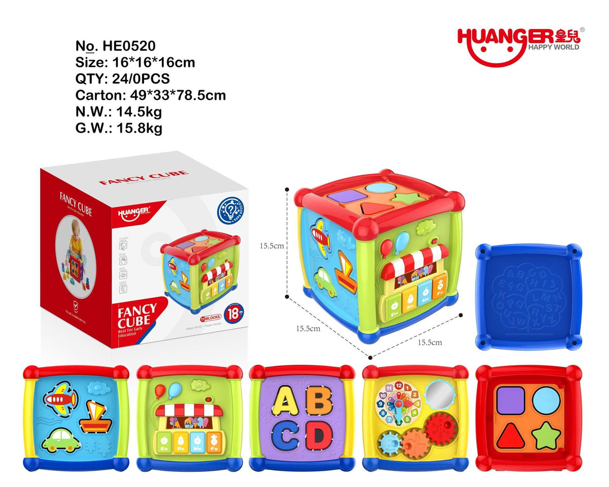Cubo de Actividades en Juguete Educativo y Musical para