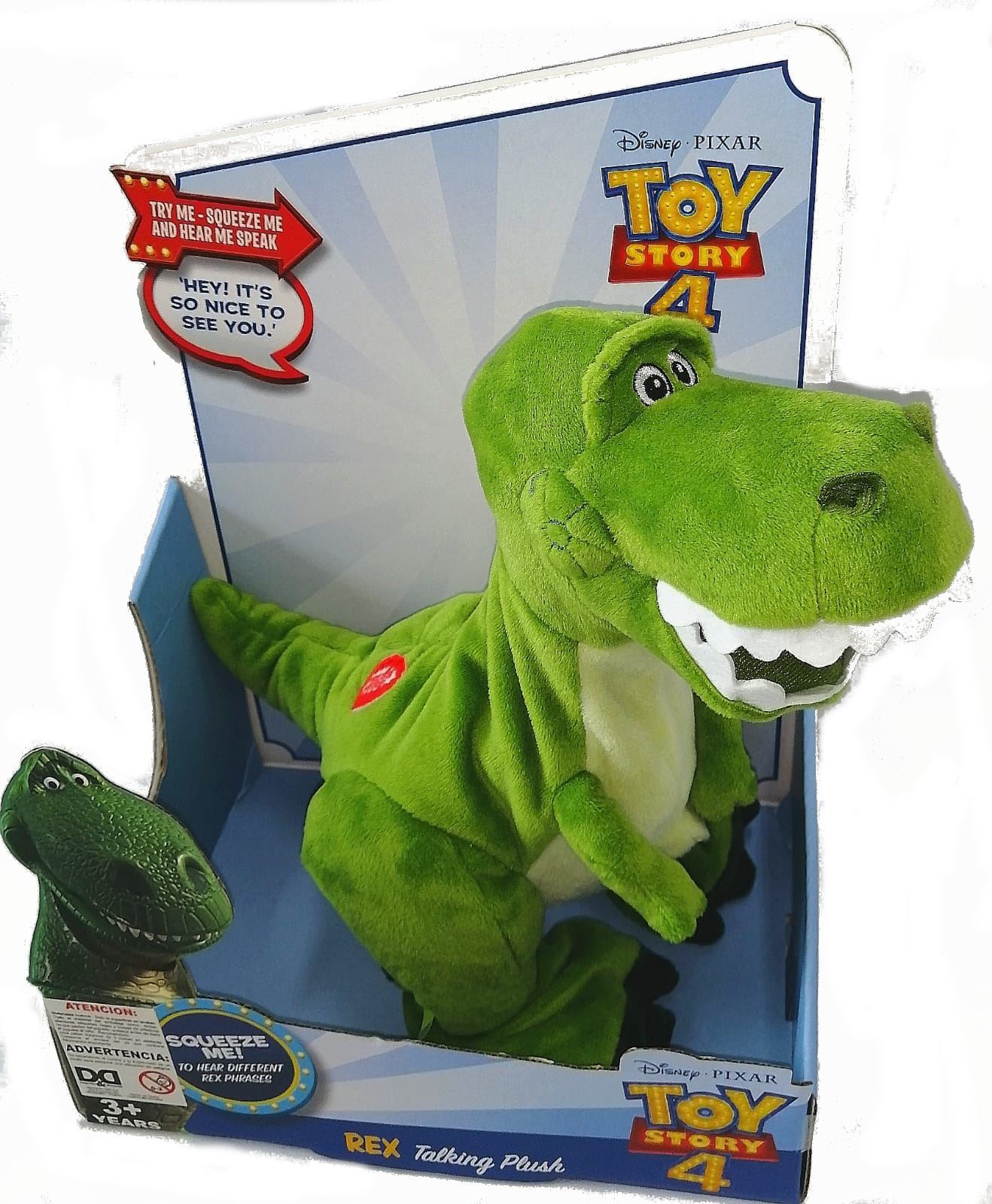 Peluche Interactivo Rex con Frases y Movimiento 35 cm Toy Story Ositos y Cia