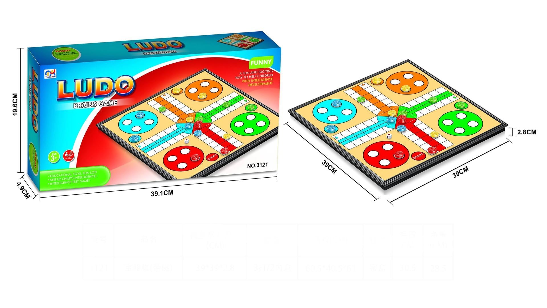 Parchis Ludo Parques Magentico Juego De Mesa