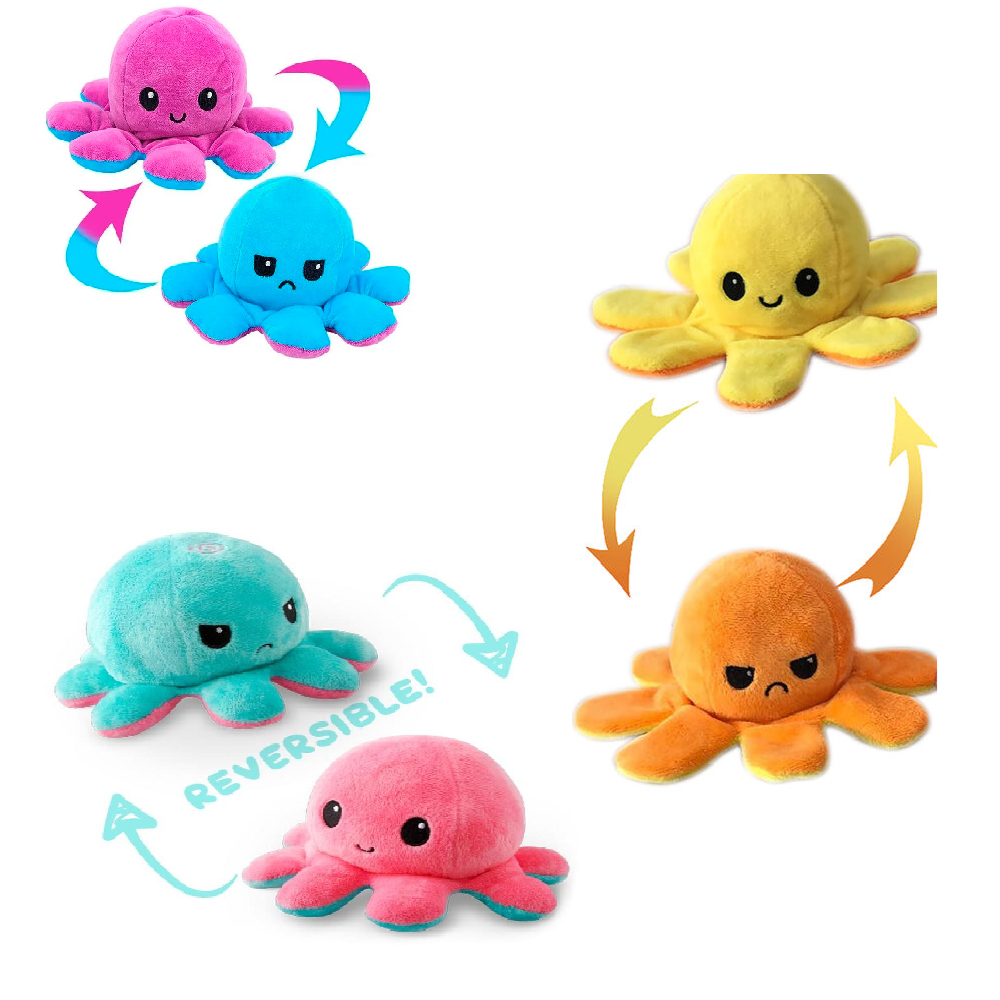 Pulpos Reversibles Pulpo De Dos Caras Peluche Santo Domingo Pulpos