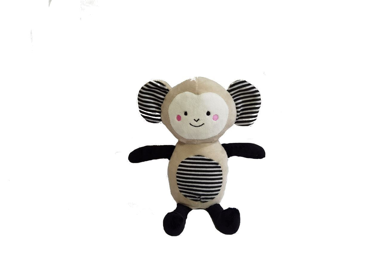 Peluche Sonajero Mono Hipoalergenico 20 cm de Diversion y Suavidad Ositos y Cia