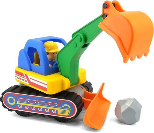 Excavadora Motorizada Kiddieland – Sonidos, Movimiento y Diversión Asegurada