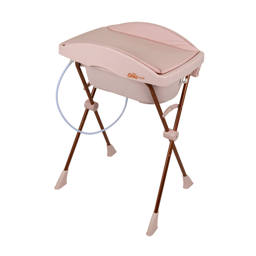 Bañera con Cambiador Burigotto Onda – Rosa