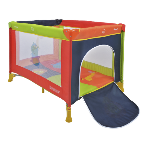 Corral infantil multicolor con Base Acolchada Burigotto