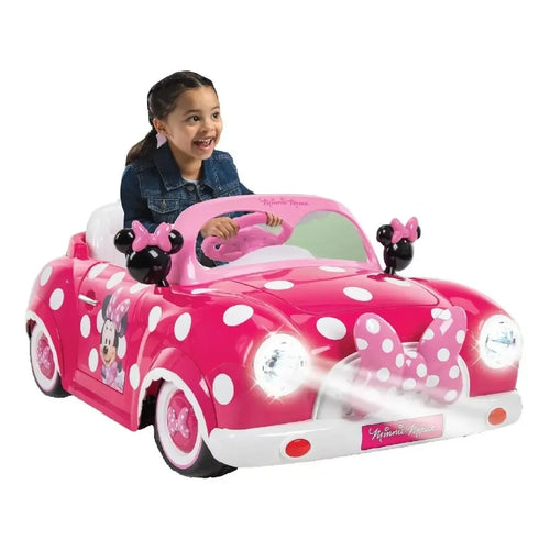 Auto Eléctrico con Control Minnie Mouse Disney con Luces y Sonidos