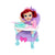 Muñeca Bebé Ariel con Silla de comer y Accesorios