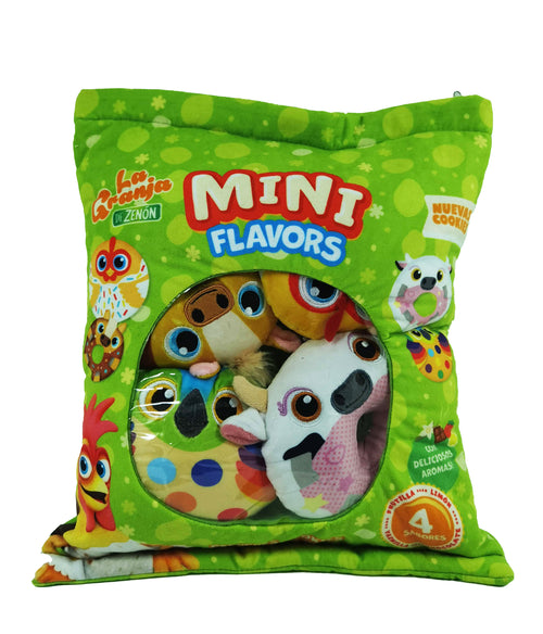 Set Mini Peluches La Granja de Zenón x4 con Bolsa | Aromatizados